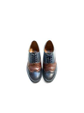 VTG John Fluevog Shoes Brogue,  Charcoal/Cognac Men's Size 8